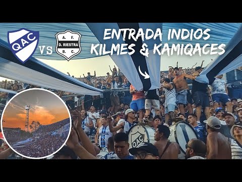 "QUILMES VS RIESTRA | Entrada Indios Kilmes & KamiQaces | La fiesta desde las tribunas " Barra: Indios Kilmes &bull; Club: Quilmes &bull; País: Argentina
