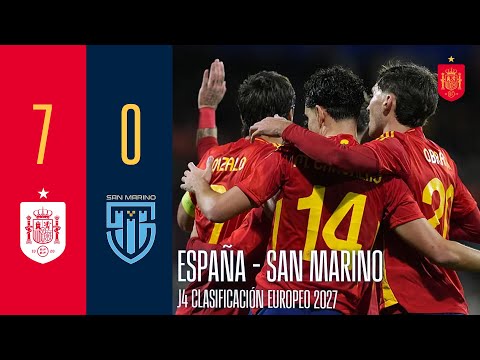 Resumen #U21EURO | España 7-0 San Marino | J4 Clasificación Europeo 2027 | 🔴 SEFUTBOL