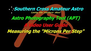 APT User Guide - Measure the focus motor "Microns Per Step"