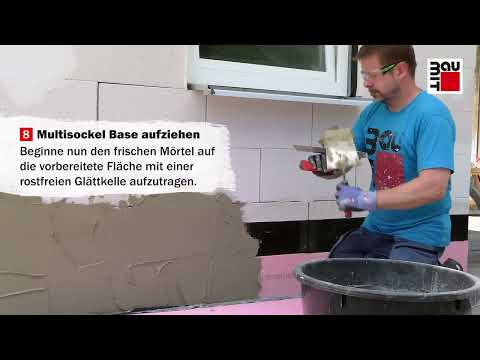 Bitumenabdichtung verputzen bzw. mit Haftbrücke überputzen