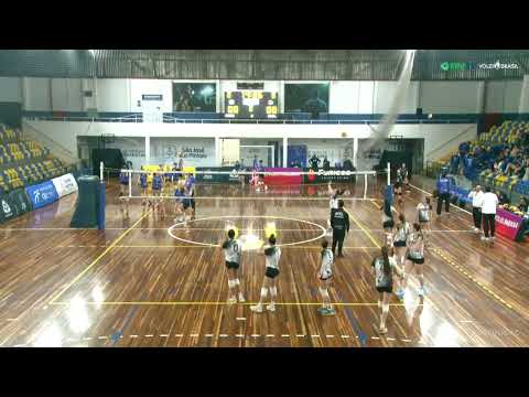 Player #14, wearing a white jersey - SUPERLIGA C  PATO VÔLEI PR X ACEL CHOPINZINHO PR. 