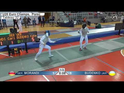 2020 xx T32 07 F F Individual Porec CRO ZC Juniors GREEN MORANDI GER vs BUDENKO UKR
