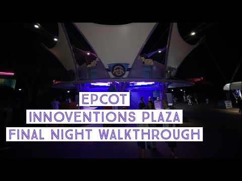 Epcot Innoventions Plaza Walkthrough Final Night | Walt Disney World 2020