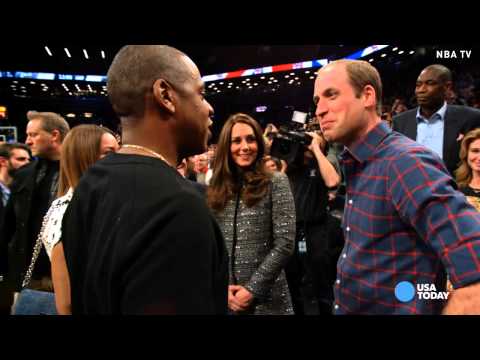Will and Kate meet Jay Z and Beyonce at NBA game