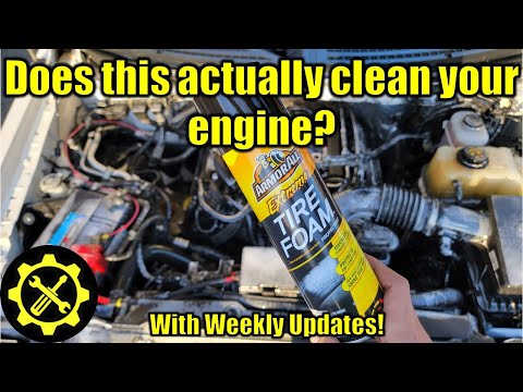 Can tire foam really clean your engine? Let's find out (with weekly updates!)