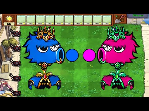 Pea Shooter Blue Rainbow Friends In Plant VS Zombies