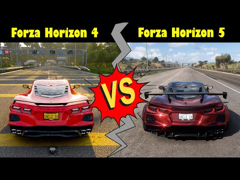 Forza Horizon 5 vs Forza Horizon 4 Sound & Graphic Comparison Side by Side - 4K