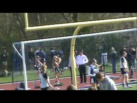 R06 MHS Girls spring track 2012 1 mile Franklin and Mansfield