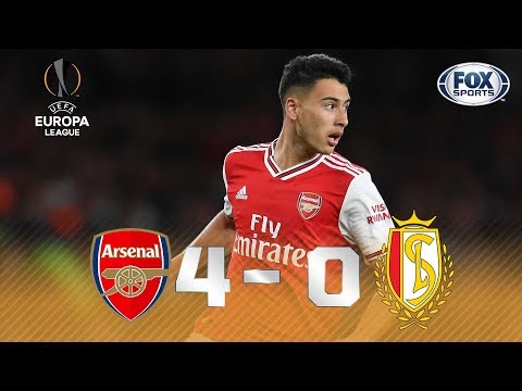 SHOW BRASILEIRO EM LONDRES! Veja o chocolate do Arsenal para cima dos belgas na Europa League