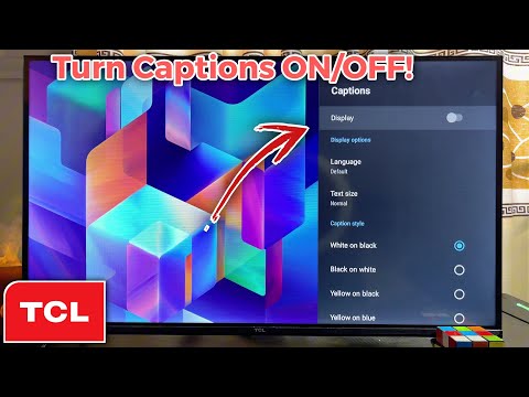 TCL Smart TV: How To Turn Captions ON / OFF
