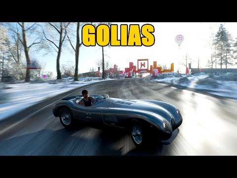 Forza Horizon 4 - Golias Sem Freio Com Um JAGUAR C TYPE - Gameplay