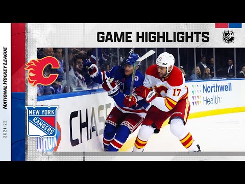 Flames @ Rangers 10/25/2021 | NHL Highlights