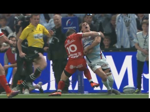 Zack Holmes sent off for high shoulder hit. [Racing 92 vs Toulouse '19]