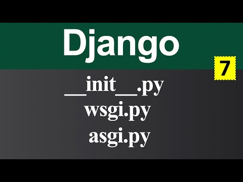init wsgi and asgi Files in Django Hindi