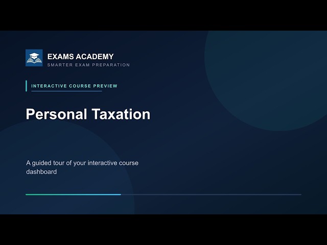 Preview of CII R03: Personal Taxation