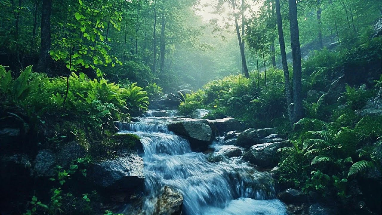 Soothing Stream and Piano Music for Relaxation, Meditation, and Stress Relief