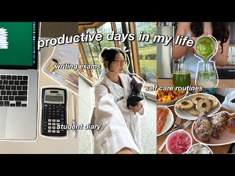 college diary 🧸 productive days in my life: final exams, self care activities & being an extrovert