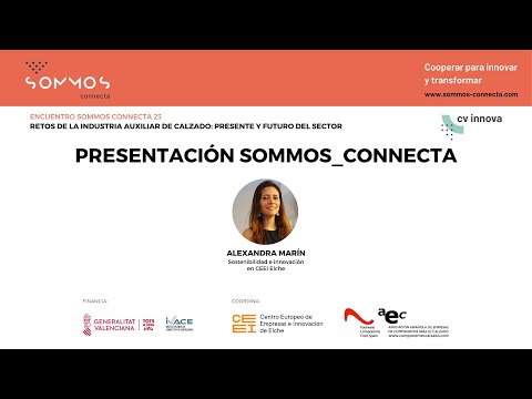 Presentación Sommos Connecta en la jornada "Retos de la industria auxiliar del calzado. Presente y futuro del sector"
