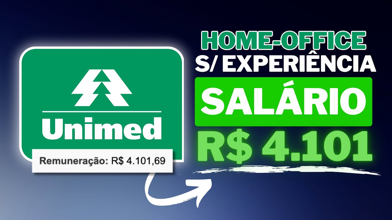 Vagas | Unimed contrata atendente home office, sem experiência!