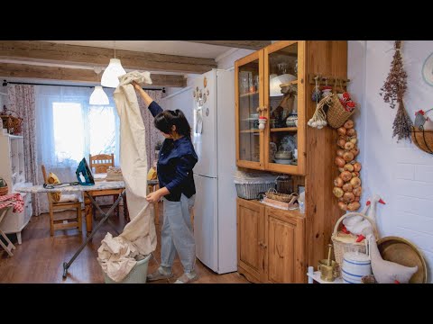 Gemütliche Winterroutine | Wärme und Gemütlichkeit im Landhaus: Einen Teppich nähen & Kochen