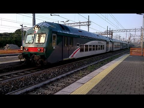 E464 395+6 2 piani Trenord - Monza - 26/07/2019