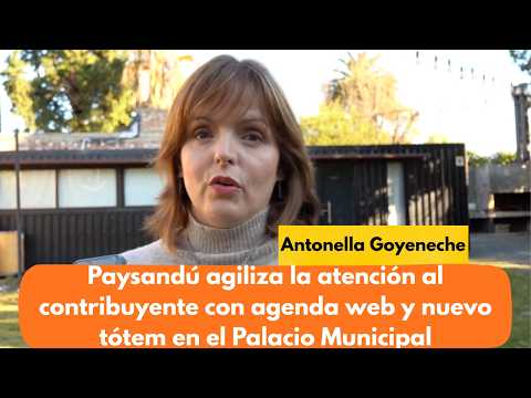 Paysandú agiliza la atención al contribuyente con agenda web y nuevo tótem en el Palacio Municipal