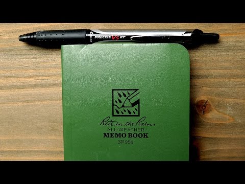 Recenze Voděodolného zápisníku Rite in the Rain Memo Book