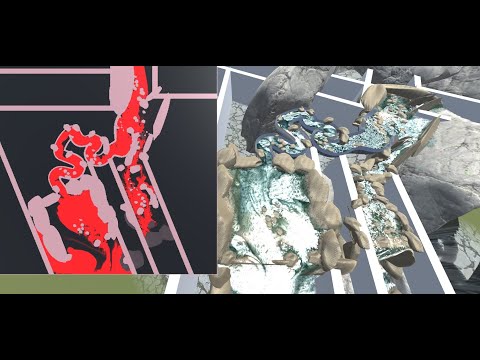 InfiniRIVER - Dynamic Fluid Simulator, work on demo to show gradual fill of river water & dynamics