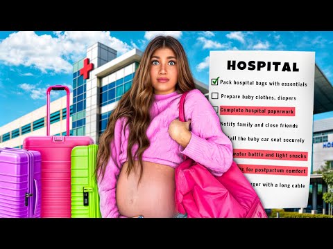 PACK with ME to GO TO the HOSPiTAL and GiVE BiRTH!