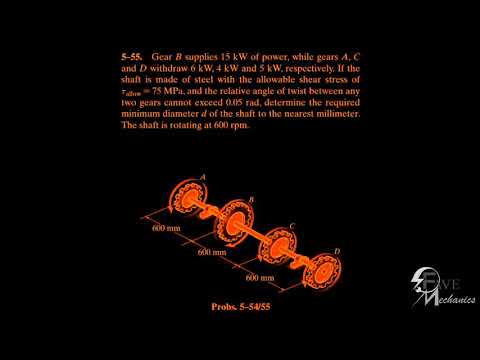 Problem 5-55/5-56/5-6/57/ Engineering Mechanics Materials.