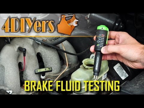 Part of a video titled How to Test the Condition of a Vehicle's Brake Fluid - YouTube