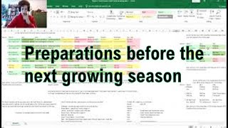 The next steps before the beginning of the upcoming growing season