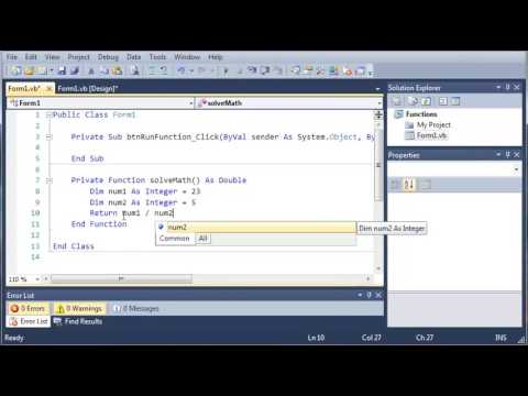 Visual Basic Tutorial   43   Functions