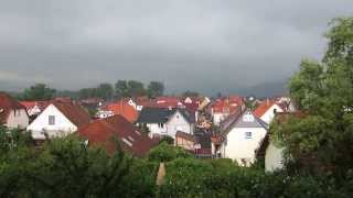 preview picture of video 'Schwarze Gewitterwolken ueber Tiefenort Thüringen - Black Clouds over Tiefenort'