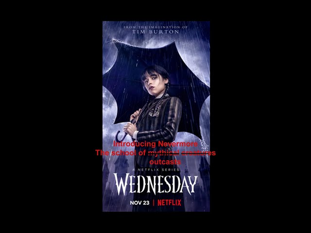 Vídeo relacionado con Wednesday Nevermore Academy Outcasts And Proud Collage Camiseta