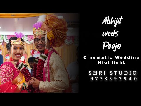 rang maliyela | Cinematic Wedding highlights | Abhijit x pooja | Shri studio | maharashtrian wedding