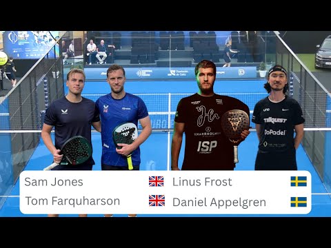 [No Breaks] Euro Padel Cup Final 8, Daniel Appelgren / Linus Frost vs Tom Farquharson / Sam Jones