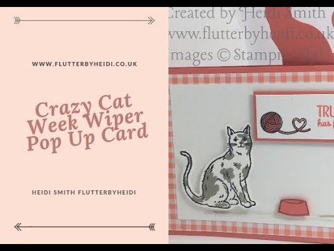 Fun Fold #71  How to make a Pop up Wiper Card CRAFT HOW TO