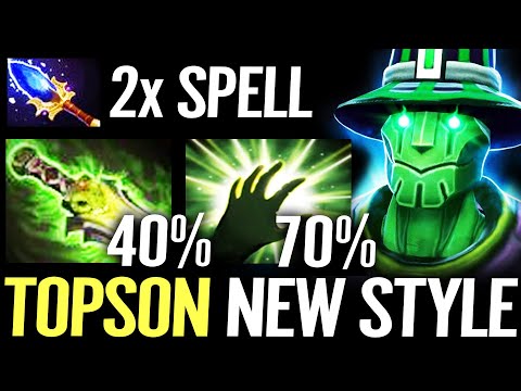 🔥 TOPSON Rubick NEW STYLE MID +110% Magic  — Ethereal Blade + Aghanim 2x Stolen Spell Dota 2 Pro