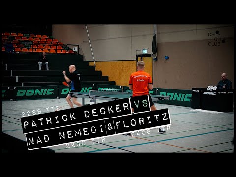 Patrick Decker vs. Nad Nemedi & Floritz (TTS Borsum X Oldenburger TB | 3. Bundesliga Tischtennis 23)