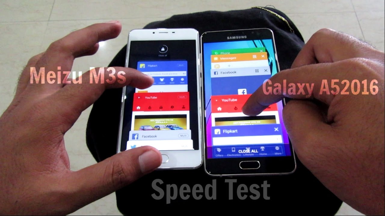 Meizu M3s vs Samsung Galaxy A5 2016 Speed Test