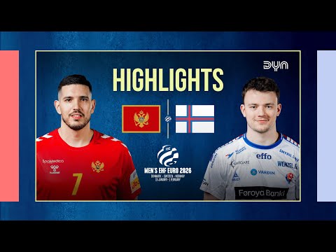 Highlights: Montenegro - Färöer | Dyn Handball | EHF EURO 2026