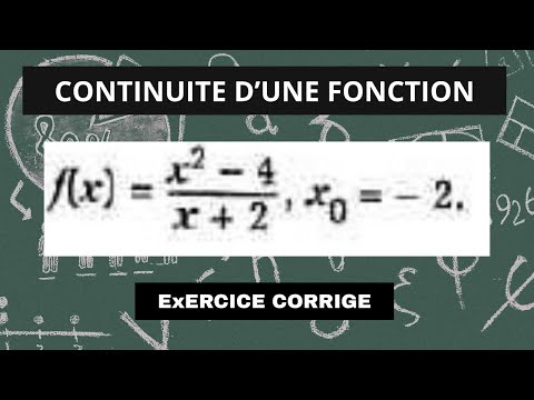 Comment Étudier La Continuité D'une Fonction En Un Point