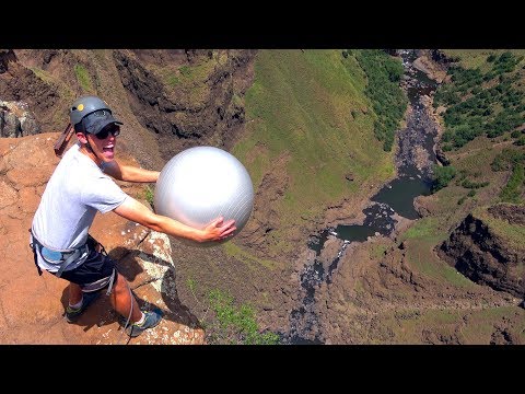 Exercise Ball Magnus Effect from 200m!!