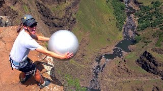 Exercise Ball Magnus Effect from 200m!!