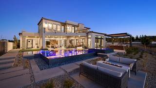 Lakefront Luxury in Las Vegas! 5,225 Sq Ft Modern Home Tour (Glass Pivot Door + Stacking Doors)