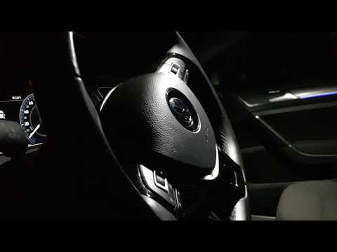 2019 e-Golf in the darkness.