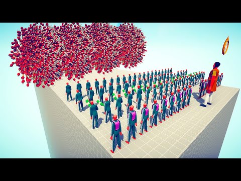 100x SQUID PLAYERS + GIANT DOLL vs EVERY GOD - Totally Accurate Battle Simulator TABS