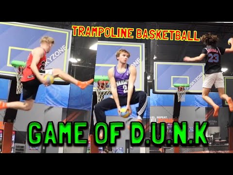 SKY ZONE GAME OF D.U.N.K!! TRAMPOLINE BASKETBALL!!