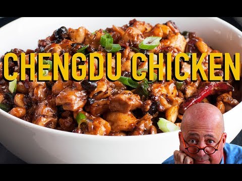 Andrew Zimmern Cooks: Chengdu Chicken with Black Beans, Chiles & Peanuts